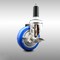 Service Caster 4 Inch 316SS Blue Polyurethane Swivel 1 Inch Expanding Stem Caster Brake SCC-SS316EX20S414-PPUB-BLUE-TLB-1 - alternate 1
